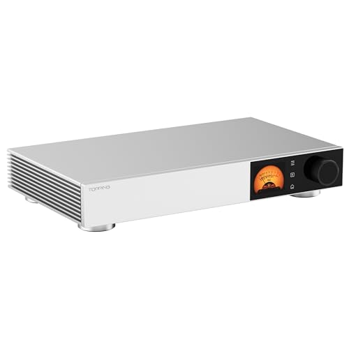TOPPING D900 Ultra-Flagship DAC with Self-Developed PSRM 1-Bit Architecture 140dB THD Bluetooth LDAC PEQ Tuning Full-Color Display USB/Coax/Optical/IIS Inputs (Silver)