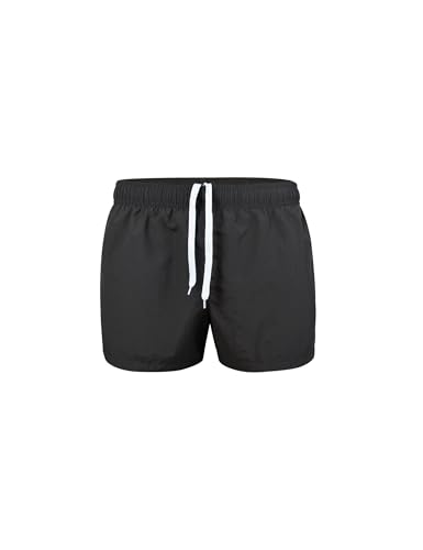 3 Inch Mens Swim Shorts Quick Dry Short Dark Grey Swim Trunks for Men Summer Suits M