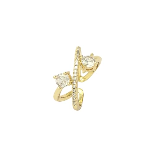 Image of SALTY Anti Tarnish Finger Ring for Women | Adjustable Fancy Jewellery Design | Fashion Accessories for Girls | Minimal Jewelry | Gift for Diwali, Christmas, Marriage, Birthday