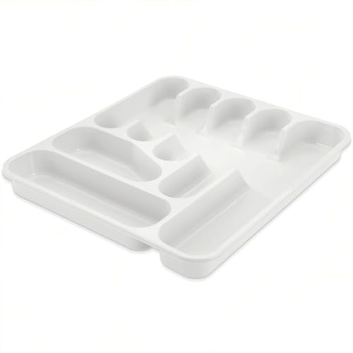 Tontarelli Portaposate da Cassetto Grande Bianco 38 x 42 x 4,5 cm