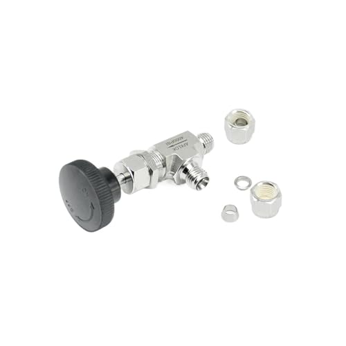 Vanne à pointeau de compression en équerre acier inoxydable 316 pour eau et gaz