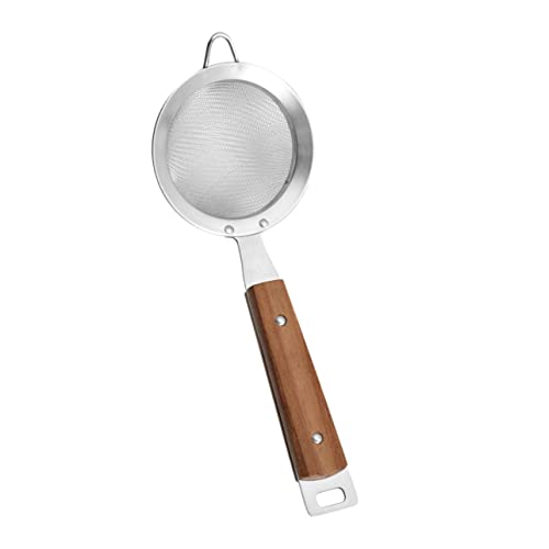 Hemobllo Colador de Malla de Acero Inoxidable Espumadera Pequeña para Cocina Resistente y Práctica para Cocción con Diseño Colgante para Almacenamiento Fácil