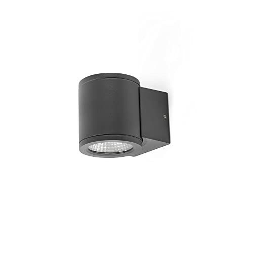 Applique gris foncé TOND 1L Faro Barcelona 71916 luminaire 3000K - 2