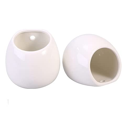 outdoors DDSS Ceramic Hanging Planter Wall Planter Porcelain Flower Pots Succulent Holder for Garden Herbs Plants Indoor Outdoor Use (Pack of 1pc) (B0993C7WSB) Amazon Price History, Amazon Price Tracker