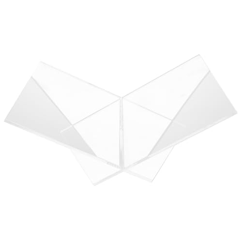 Cabilock Crylic Book Holder Sided Book Display Stand Cookbook Stand for Kitchen Counter Book Organizer