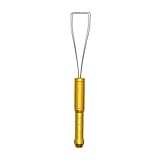 El extractor de llaves es fácil de usar y no raya la piel, ya que tiene un diseño de cuerpo redondeado y bordes de metal lisos.