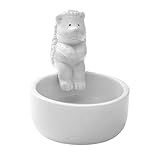 Faïence cuite à haute température Composition : fabriqué à partir de composite de kaolin fin qui a subi un traitement thermique intense résultant en une intégrité structurelle vitreuse, non poreuse qui est intrinsèquement résistante au feu et très robuste, cette méthode assure la permanence de la couleur et la résilience structurelle. L'article mesure 10,2 cm de haut par 15,2 cm de large