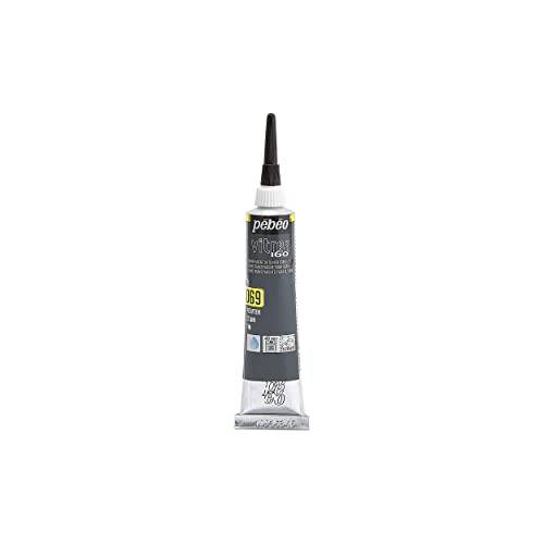 Pebeo Vitrea 160, Glass Paint Outliner, 20 Ml Tube - Pewter #TOP7