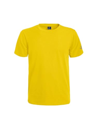 T-shirt jaune Armata di Mare en taille L pour homme décontracté