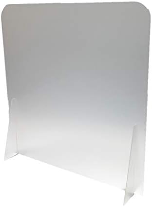 Amazon 幅46cm 滑り止め付き 半透明 アクリル パーテーション 幅サイズ変更可能 46 60cm 高さ60cm 自社生産 国内発送 卓上 すりガラス アクリルシールド アクリル板 飛沫感染防止 パーティション 衝立 文房具 オフィス用品