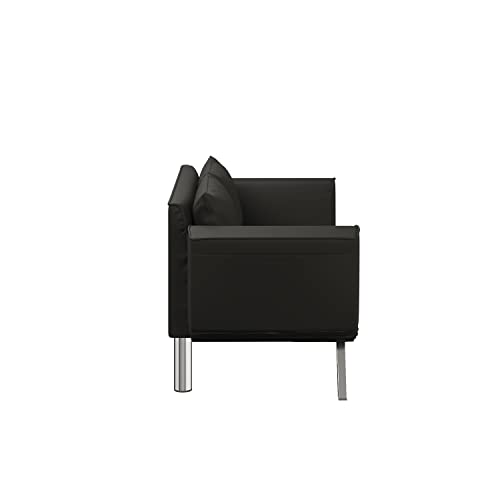 Serta Marin Convertible Sofa, Black #TOP3