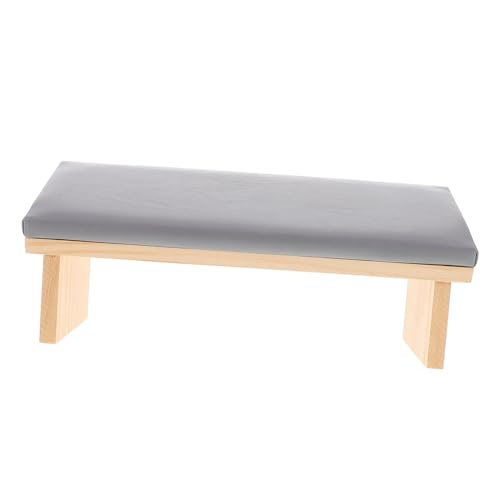 Mikinona 面取りされた手枕 枕セット ライナー ホルダー スリッパ 手すりの枕 注ぐ 折りたたみ式 ネイルテーブルマット ネイルハンドレスト ネイル用品 技術 ネイル練習手 レザー Grey