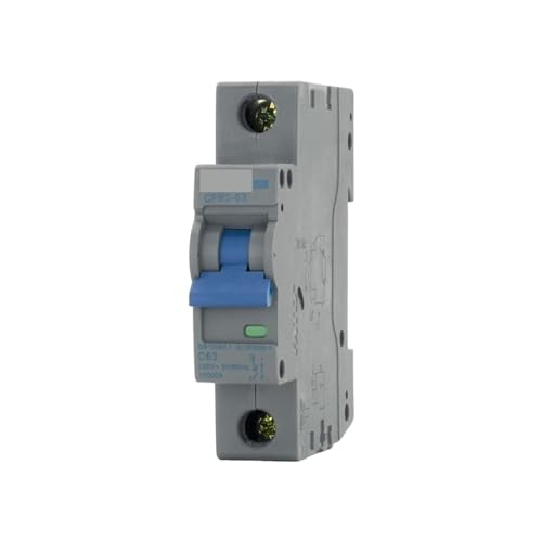 Disyuntor 1P MCB con capacidad de ruptura de 10KA y corte automático de energía