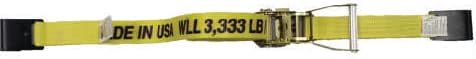 2 inch by 60 Foot Ratchet Strap with Flat Hooks