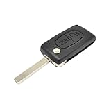 Coque Clé De Voiture Coque De Clé Télécommande À 2 Boutons CE0523 CE0536 pour 308 207 307 3008 5008 807 Protection Coque Clé(09)