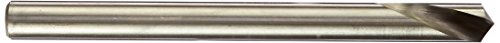 KEO 33125 Cobalt Steel NC Spotting Drill Bit, Uncoated (Bright) Finish, Round Shank, Right Hand Flute, 120 Degree Point Angle, 1/2
