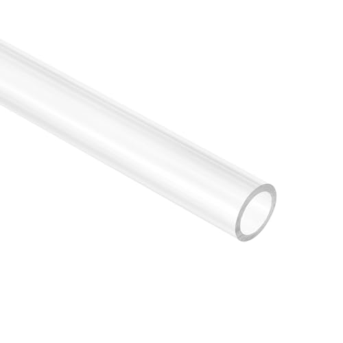 QUARKZMAN 13mm x 16mm x 250mm Länge PC Rohr Schlauch Platten, Starrer Polycarbonat Hose Kunststoffrohr Silikonschlauch für Niederdruckindustrie, Landwirtschaft und Chemikalien, Transparent