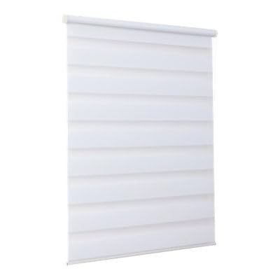 Store Enrouleur Jour/Nuit Elin 2 Blanc cassé 90 x 240 cm GoodHome