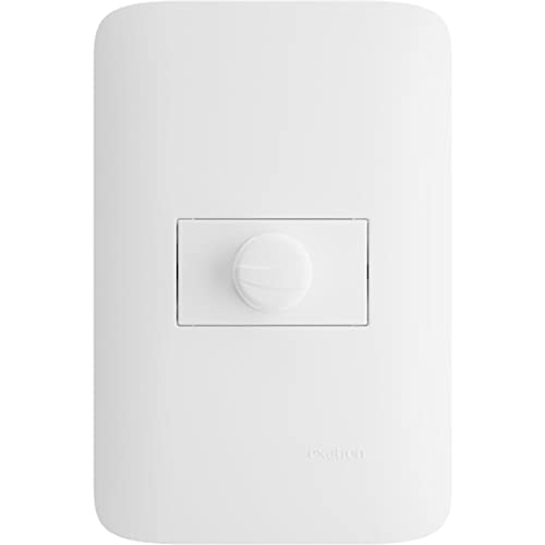 Interruptor Dimmer Bivolt Rotativo Ventilador Lâmpada Exatron LECO4006 - Branco