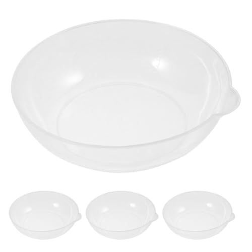 Genérico Herramienta de Pesaje para Báscula de Cocina, 4 Cuencos Transparentes de Plástico Alta Capacidad para Pesar Ingredientes y Porciones