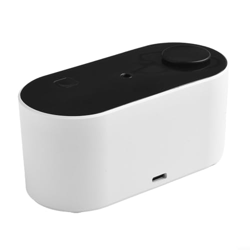 Lawnoval Difusor de aceite esencial nebulizante sin agua, máquina de aromaterapia, ambientador portátil USB con batería de 2000 mAh para el hogar, oficina, dormitorio (negro)