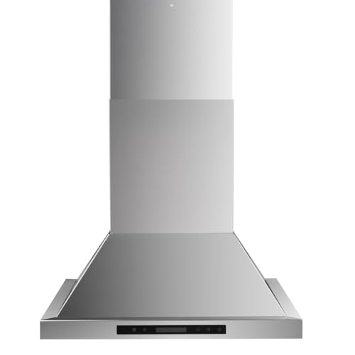 Micmi 48 inch Island Mount Range Hood, 800 CFM, 4 Speed Fan, Stainless Steel, Touch Control LED Lights Convertible Ceiling Mount Kitchen Stove Vent, ETL Listed (48 inch Island Mount Rang Hood)