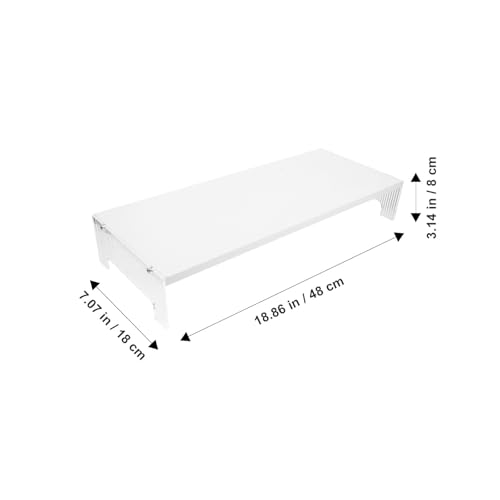 Support ordinateur portable acrylique blanc Gadpiparty robuste support moniteur PC bureau - 3