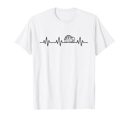 Pet Tartaruga Tartaruga Amante Vita Carino Battito cardiaco Maglietta