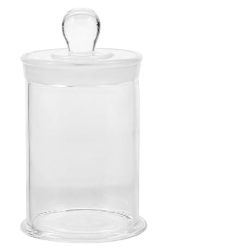 ARTIBETTER Glass Specimen Bottle with Frosted Neck and Sealed Lid, 60x90mm Laboratory Display Glass Sample Container for Chemical Reagents and Experiment Supplies