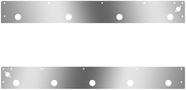 Technical Precision Replacement For KENWORTH T800 SF YEAR 2017 SS Day Cab Panel W9 Total 2 IN Light Holes Dual Step Lights