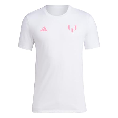 T-shirt adidas Messi homme col rond manches courtes sport casual noir