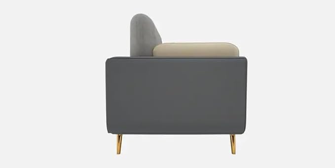 Image of Stylish & Modern Heavy Duty & Luxurious Traditional 3 Seater Sofa Chesterfield Sofa Arm Sofa Three Seater Sofa for Living Room Guest Room Hotels & Office. (Grey & Beige)