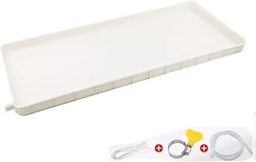 Vasca di raccolta in plastica con tubo di scarico da 5 m, cuscinetto di scarico per condensa integrato, vasca universale per finestre, set per condizionatori d'aria, PP5, vasca dell'acqua dell'unità