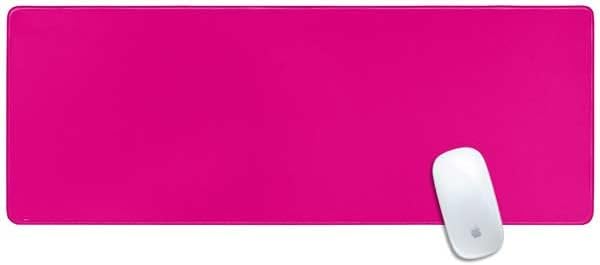 Skinit Large Gaming Mouse Pad - Magenta Solid Design with Stitched Edges, Waterproof, Non-Slip Rubber Base, Desk Mat for Keyboard & Mouse, 31.5" x 11.8" inches