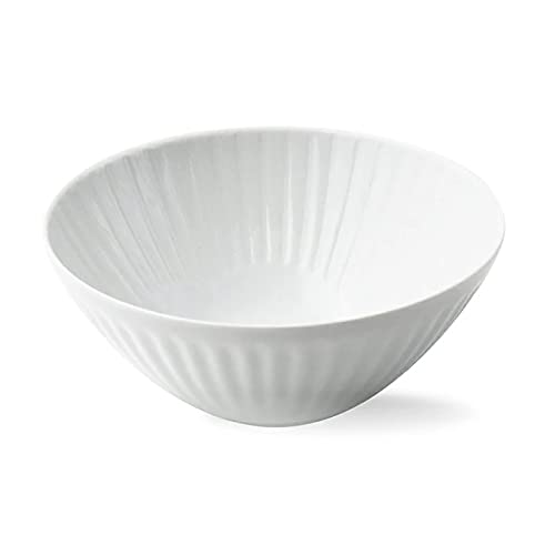 ????(Saikaitoki) Hasami Ware 10141 Hanafui Medium Bowl, Medium, White, Approx. 5.9 inches (15 cm), Microwave and Dishwasher Safe, Made in Japan
