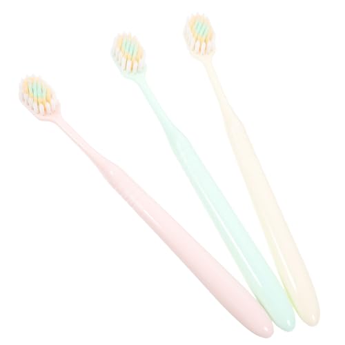 MUCKLILY 3Piezas Cepillo de Suave con Cabezal Pack de Unidades Doméstico un Cuidado Bucal