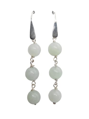 Boucles d'oreilles en argent 925 avec chrysoprase pour illuminer vos tenues de bureau