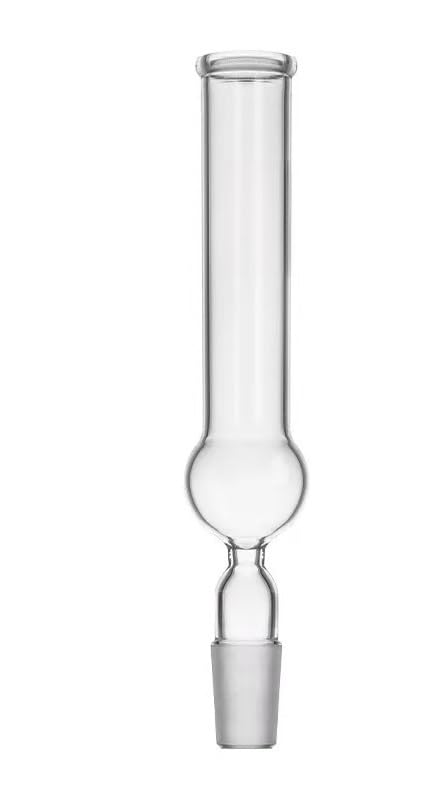 Socket-Type Borosilicate Glass Drying Tube—Straight Tube with Spherical Ends, Suitable for Laboratory Use(14-23)