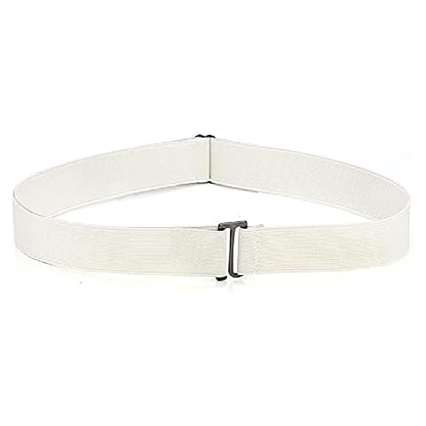 8 Styles No Show Women Stretch Belt Invisible Elastic Web Strap Belt with Flat Buckle for Jeans Pants Dresses Cover