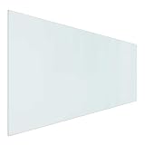 vidaXL Feuerstelle Glasplatte Transparent 120 x 50 cm Glas