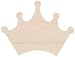 Darice Unfinished Wood Crown Shape Cutout, 3-Inch