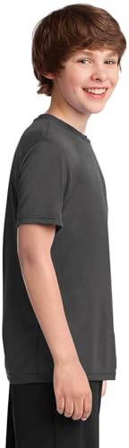 Port & Company Youth Performance Tee | UPF 50 Athletic Workout Clothing for Spring & Summer | PC380Y3