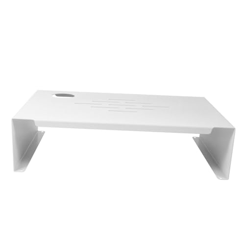 CHICAMPERA Soporte Elevador para Monitor de Escritorio Blanco Pequeño Ergonomía y Gestión del para Ordenadores y Laptops Base para Pantallas y Impresoras