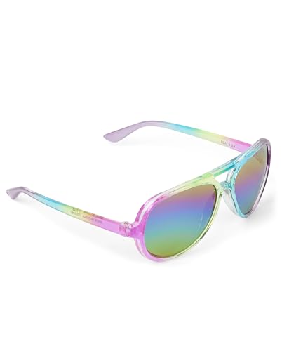 The Children's Place,baby-girls,and Toddler Fashion Sunglasses,Pink Tie Dye Aviators,2-4