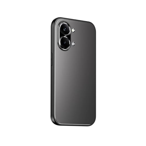 TRIPLE RIVER�EFor POCO X8 Pro �P�[�X �J�o�[ �ϏՌ� �w�ʃ}�b�g TPU+�v���X�`�b�N �n�[�h�P�[�X ���������� ���� ������ For ���� �V���I�~ �v��(�u���b�N)