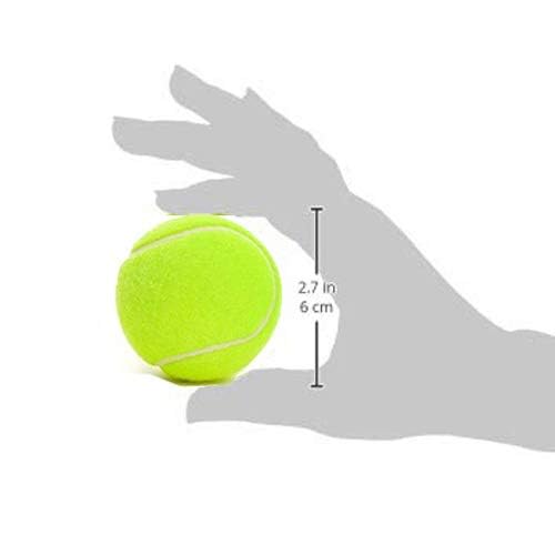 Fervor Spel FS Cricket Tennis Ball | Durable Soft Practice Ball for Outdoor, Indoor, Backyard & Training Cricket | Lightweight High Bounce Tennis Cricket Ball | Green - Pack of 6 4