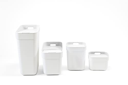 Ready to Collect 30L Mülleimer perfekt zur Trennung von Abfall, Mülltrennsystem stapelbar, weiß – Bild 6