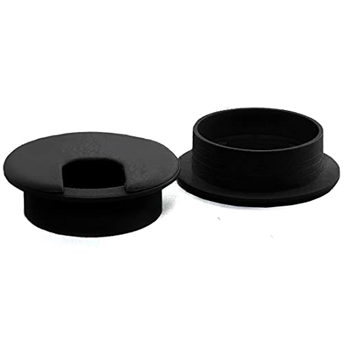 Œillet de bureau noir de 5,1 cm pour optimiser le coin informatique