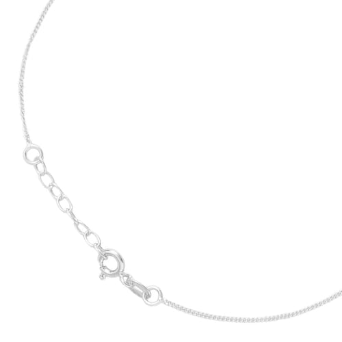 ZAVYA 925 Sterling Silver Anklet Pair | Rhodium Plated Adorned Women Chain Anklet | With Certificate of Authenticity and 925 Hallmark