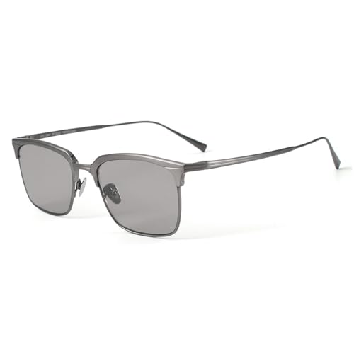 Lunettes de soleil rétro en titane pur femme UV400 lunettes solaires vintage légères